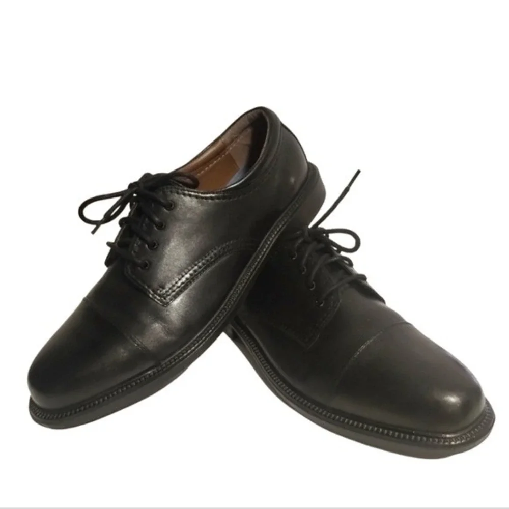 Dockers Men's Black Gordon Cap Toe Leather Oxford Mens Size 13‎ Casual